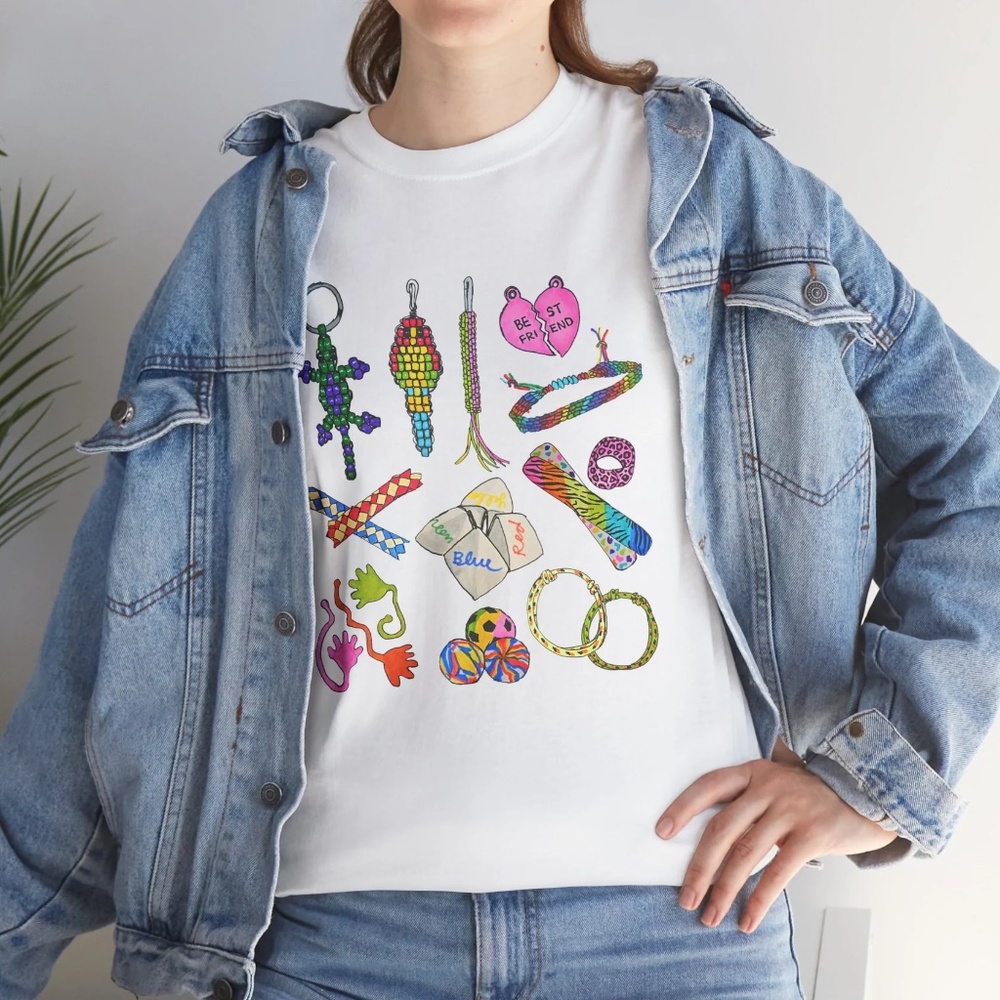 90s Retro Gift & Present Nostalgic Millennial Hand-Drawn Custom Mugs Shirt Totes - Picture 7 of 16